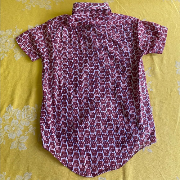 Vintage Kids/Boys Sz.10 Button Up w/ tie poly/cotton - Picture 4 of 6